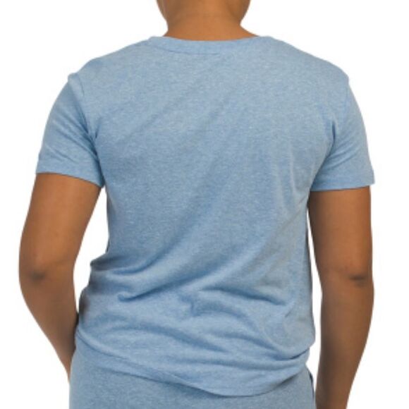 Life is Good TAKE IT OUTSIDE Blue 2 Piece Sleep Shirt & Shorts PJ Set - Picture 4 of 16